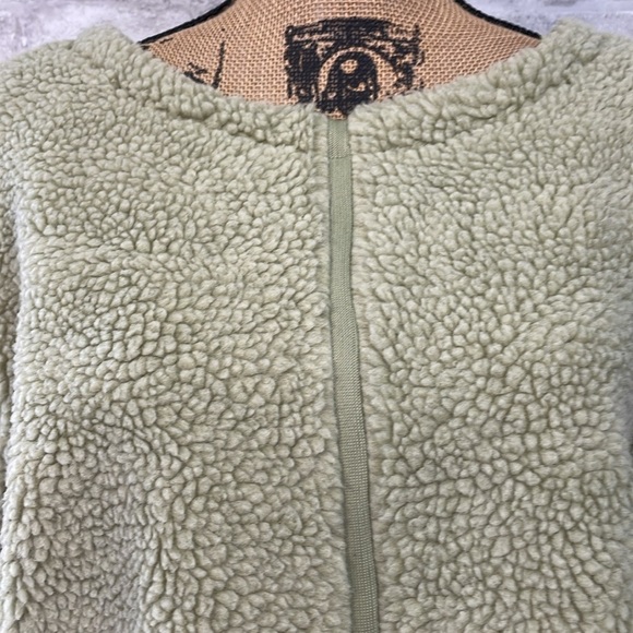 Prologue Light Green Sherpa Fleece Pullover Sweater - Picture 6 of 8